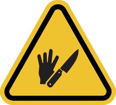 agudo objetos peligro advertencia firmar vector