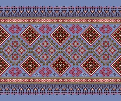 Geometric Textile Border Pattern vector