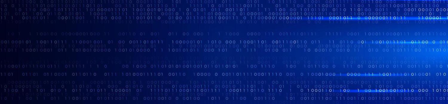 1 0 Binary Code, Abstract Matrix Blue Background for Computer Data Digital Technology, Cybersecurity, SaaS, Software Cyber Tech Pattern. Information Network Backdrop Code Binary Background Data vector