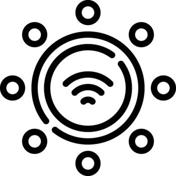 lineal computadora línea icono lineal vector