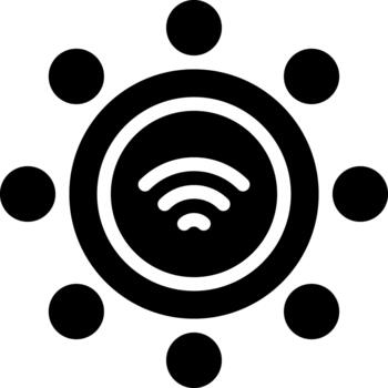 sólido computadora sólido glifo sólido icono vector