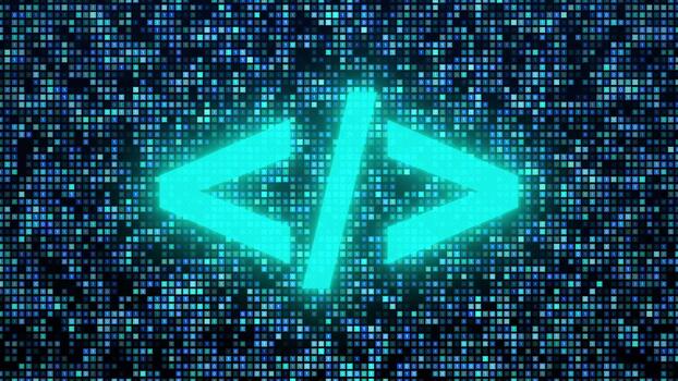 kleurrijk javascript computer programmering code rol video