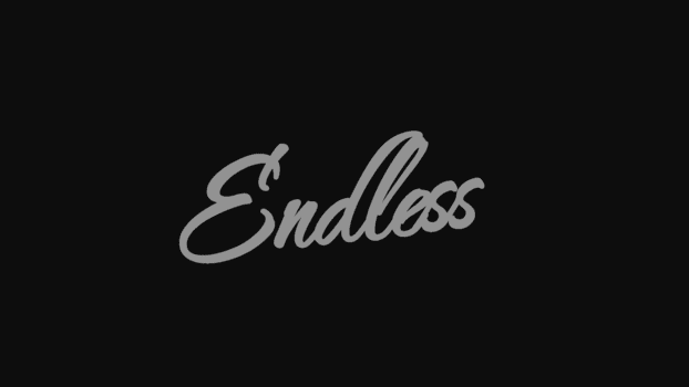 endlos elegant Skript Text bewirken psd