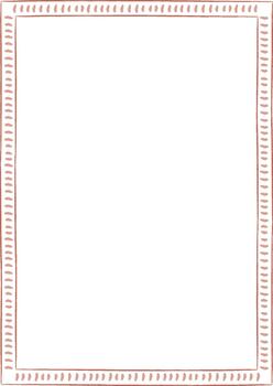 Rectangle Frame Leaf Border Hand Drawn vector