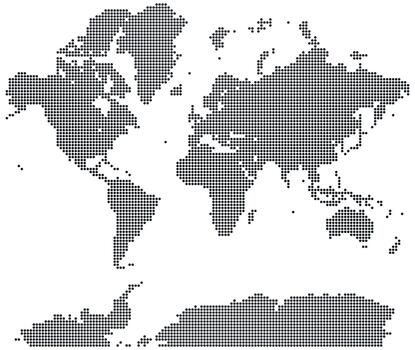 punto modelo mundo mapa vector