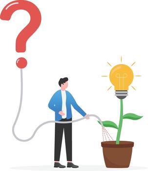 creativo problema resolviendo nutriendo y innovador solución desarrollo vector