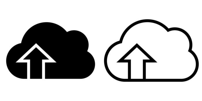 Cloud connection data synchronization graphic elements set vector