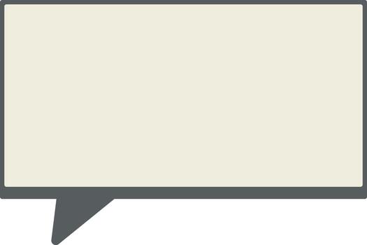 blanco rectangular habla burbuja ilustración vector