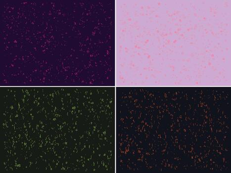 4 Abstract Text Pattern Bundle vector