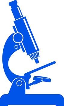 Microscope with Microscope Icon vector