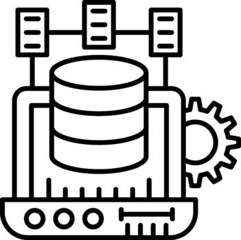 Data Storage Cloud Data Storage Secure Backup Solution vector