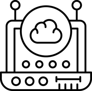 nube informática escalable nube informática digital servicios plataforma vector