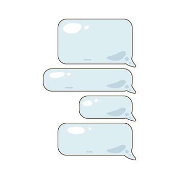 sent message bubble vector