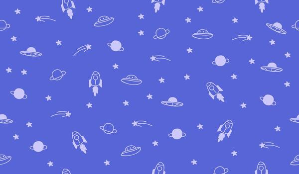 Space pattern background design vector