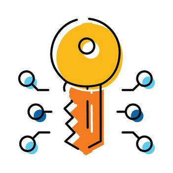 Digital key processing data security encryption unlocking access vector