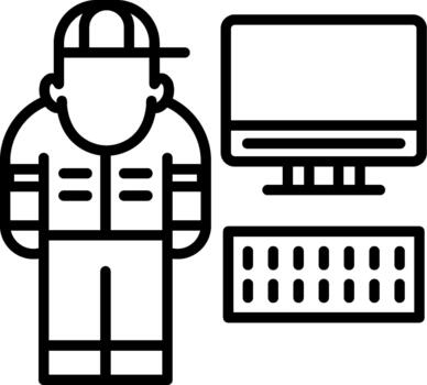 Programmer Advanced Programmer Software Coding Technical Innovation Icon vector