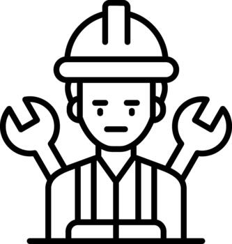 ingeniero profesional ingeniero resolviendo complejo técnico retos icono vector