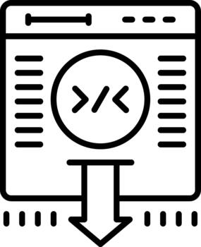 Coding Clean Coding Software Development Programming Workflow Icon vector