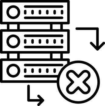 Server High Performance Server Computing Infrastructure Platform Icon vector