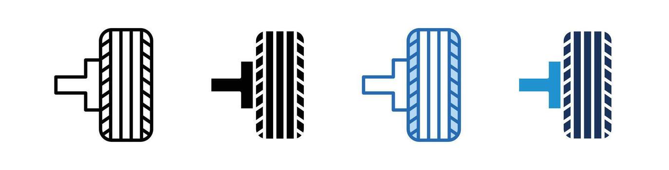 Wheel Elements Set vector
