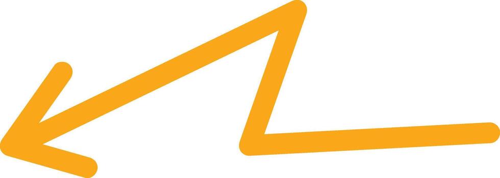Arrow Scribble Pointer Hand Drawn vector