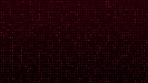 Technology Network Data Abstract Binary Code Matrix on Dark Background video