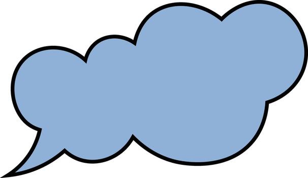 Speech Bubble Clouds vector