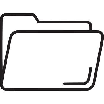 icono de carpeta de archivos vector