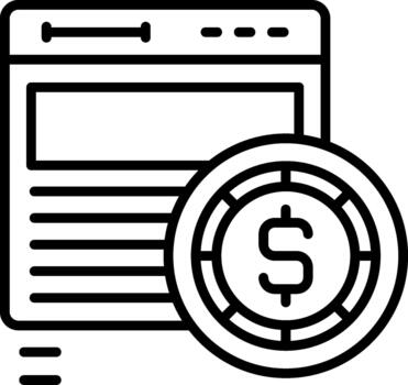 navegador dinámica web interfaz navegador icono vector