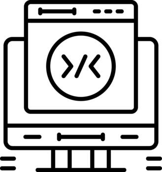 Coding Professional Software Coding Development Icon vector
