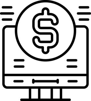 Computer Desktop Computer Technology Solution Icon vector
