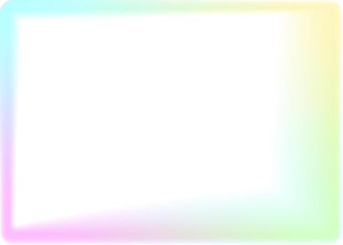 arco iris degradado rectangular marco transparente con rectángulo degradado vistoso transparente vector