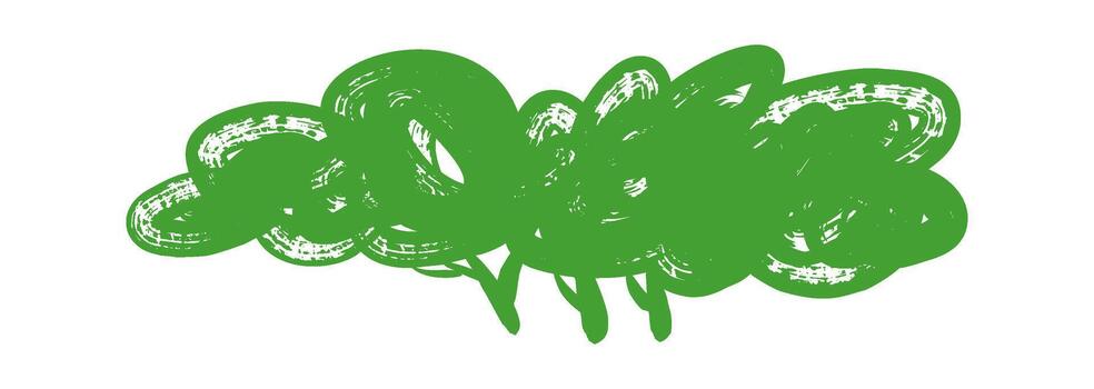 Grass Scribble Border vector