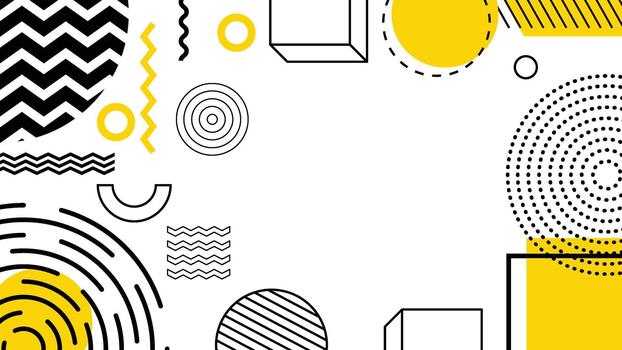 Dynamic Memphis Pattern Background vector