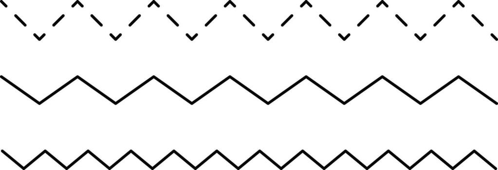 Abstract dashed border divider set vector