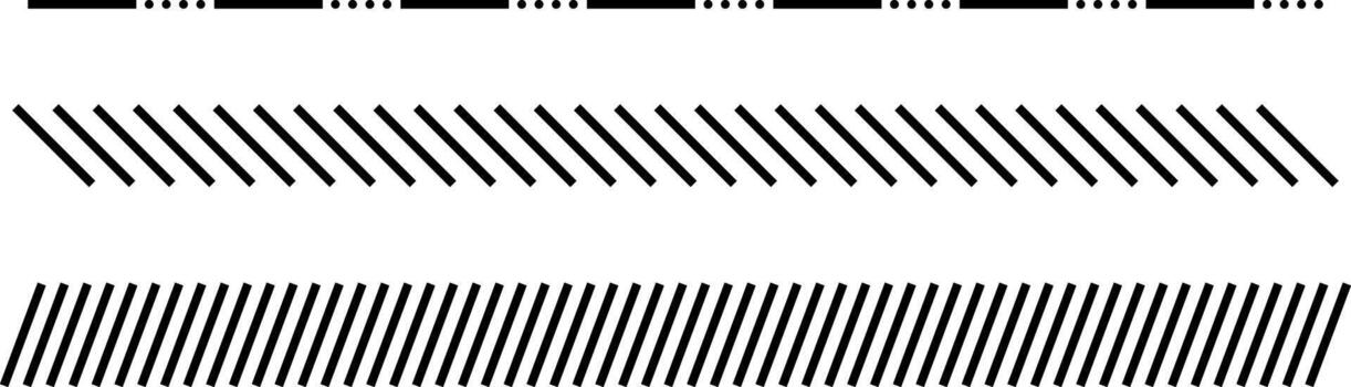 Abstract dashed border divider vector