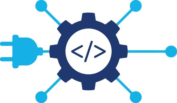 Software development coding concept icon with development software programming technology vector