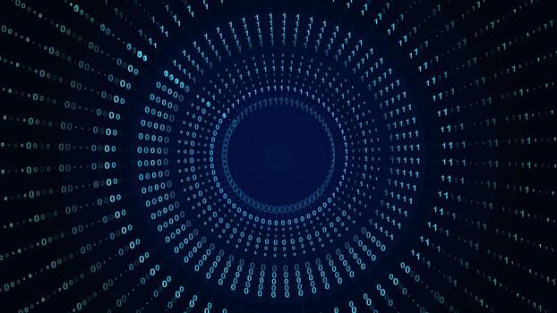 binair gegevens software programmering code, willekeurig onderdelen van programma code achtergrond video
