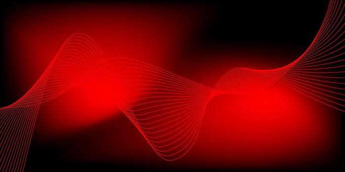 Dynamic Red Abstract Wave Pattern. vector