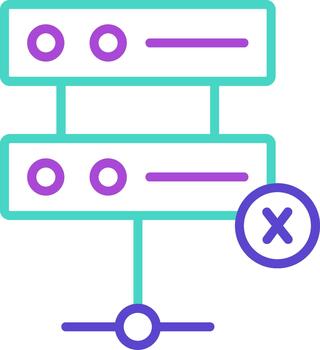 Server Computer System Design vector
