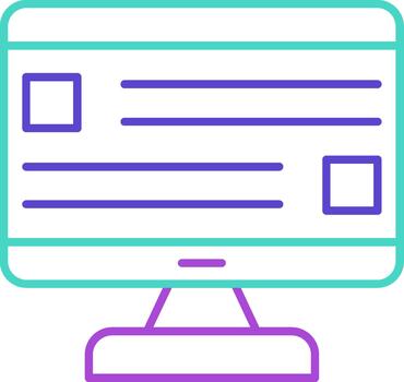 Computer Desktop PC Workstation vector