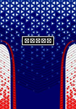 BLUE TRIANGLE PATTERN BACKGROUND vector