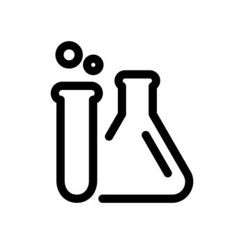Flask Science Icon vector