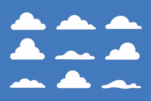 nube elementos conjunto vector