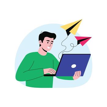 nube informática y remoto trabajo ilustración vector