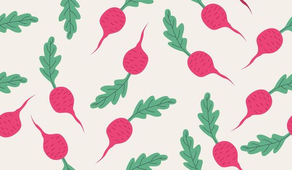 Beetroot pattern background design vector