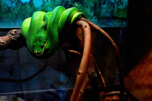 Python on branch photo