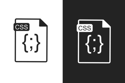 Css file icon data document vector
