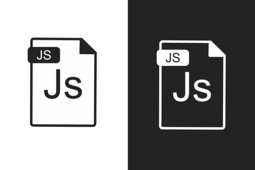 Js file icon data document vector