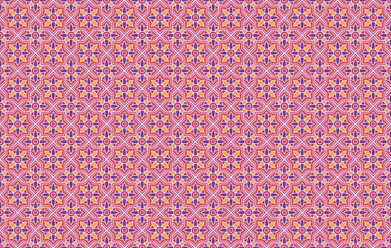 Unique batik pattern flat design vector